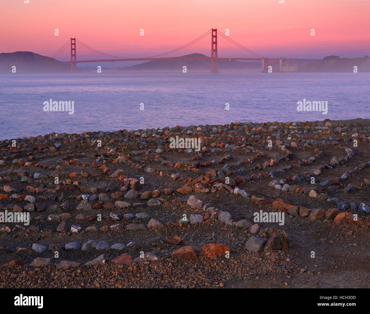 Fin des terres est un parc de San Francisco dans le Golden Gate National Recreation Area. Banque D'Images