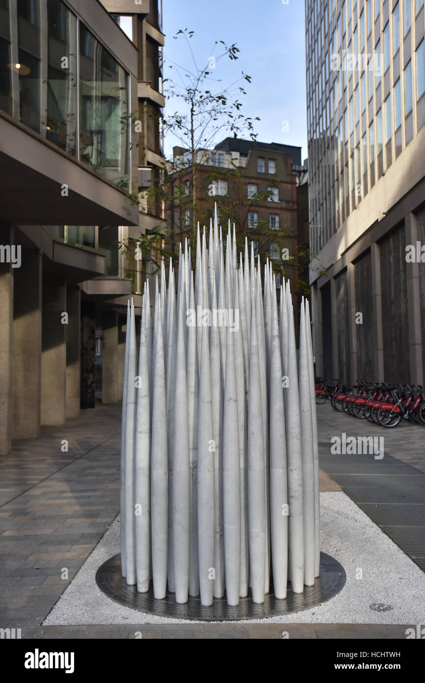 Westminster, London, UK. 9 décembre 2016. War Memorial Westminster l'Hôtel de ville pour commémorer le personnel de Westminster est mort Banque D'Images