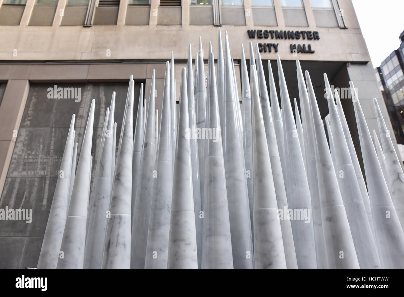 Westminster, London, UK. 9 décembre 2016. War Memorial Westminster l'Hôtel de ville pour commémorer le personnel de Westminster est mort Banque D'Images