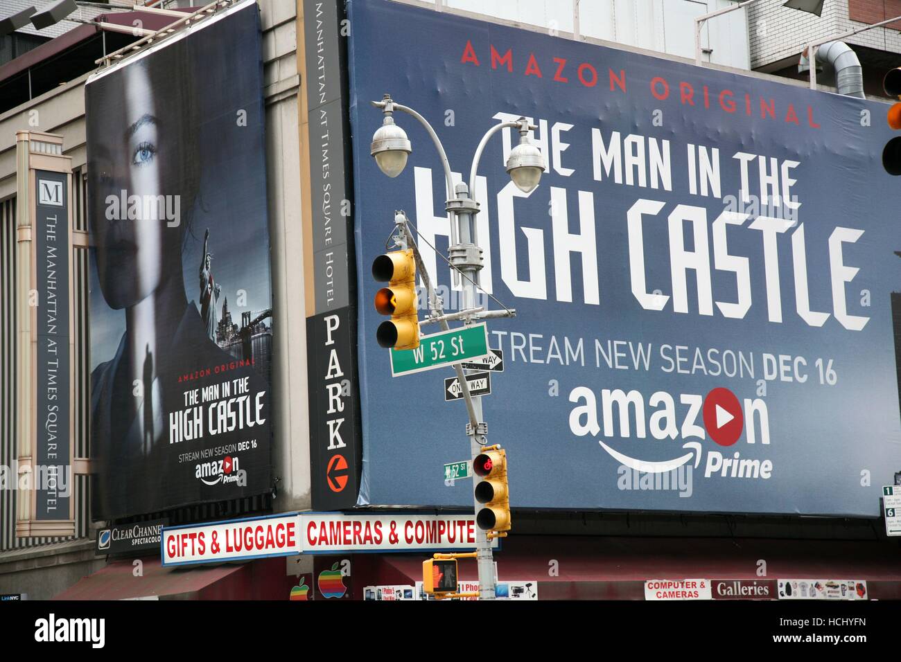 Amazon controversée Billboard, New York, NY USA Photo Stock - Alamy