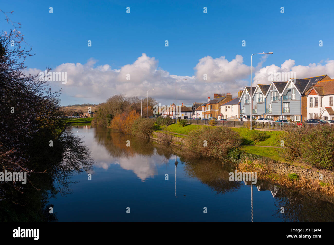Le Canal Militaire Royal de Hythe Kent. Banque D'Images