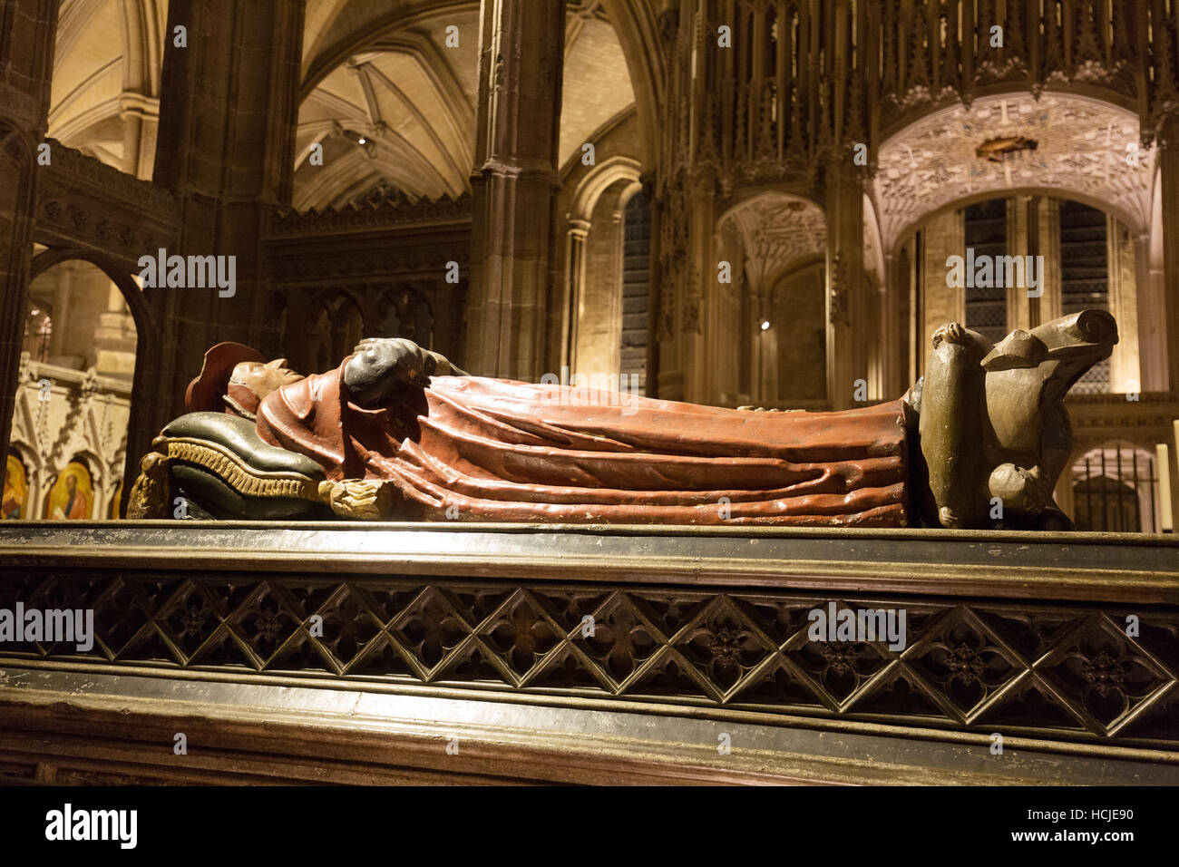 La Tombe du Cardinal Henry Beaufort, 1404-1447, , dans la cathédrale de Winchester, Winchester Hampshire UK Banque D'Images