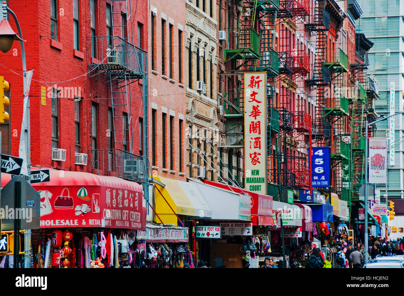 Chinatown New York City Banque D'Images