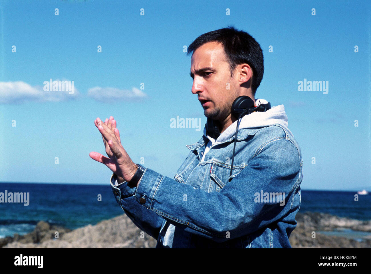 La mer à l'intérieur, (aka MAR ADENTR0), directeur Alejandro Amenabar on set, 2004, (c) Ligne Fine/avec la permission d'Everett Collection Banque D'Images