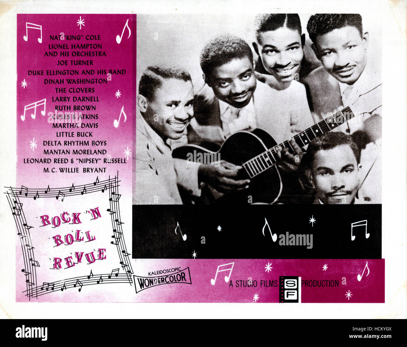 ROCK 'N' ROLL REVUE, les trèfles, 1955 Photo Stock - Alamy
