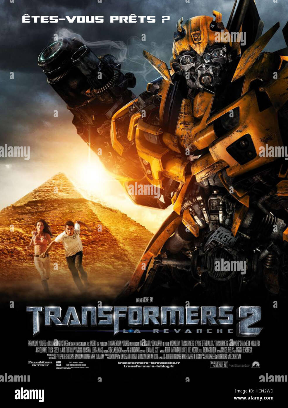 TRANSFORMERS REVENGE OF THE FALLEN, (aka TRANFORMERS 2 LA REVANCHE), l'affiche française, à