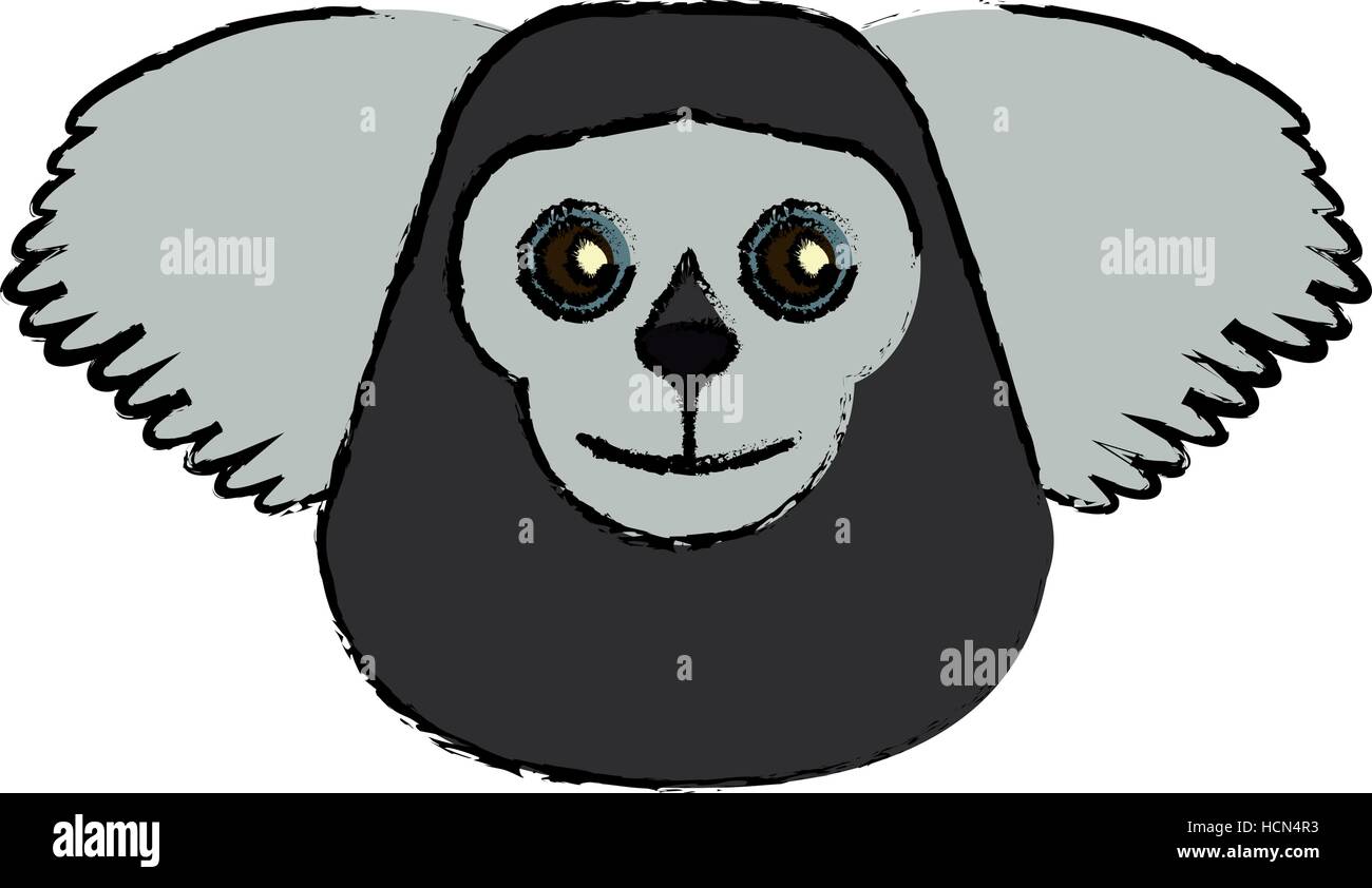 Saki dessin animal Brésil Illustration de Vecteur