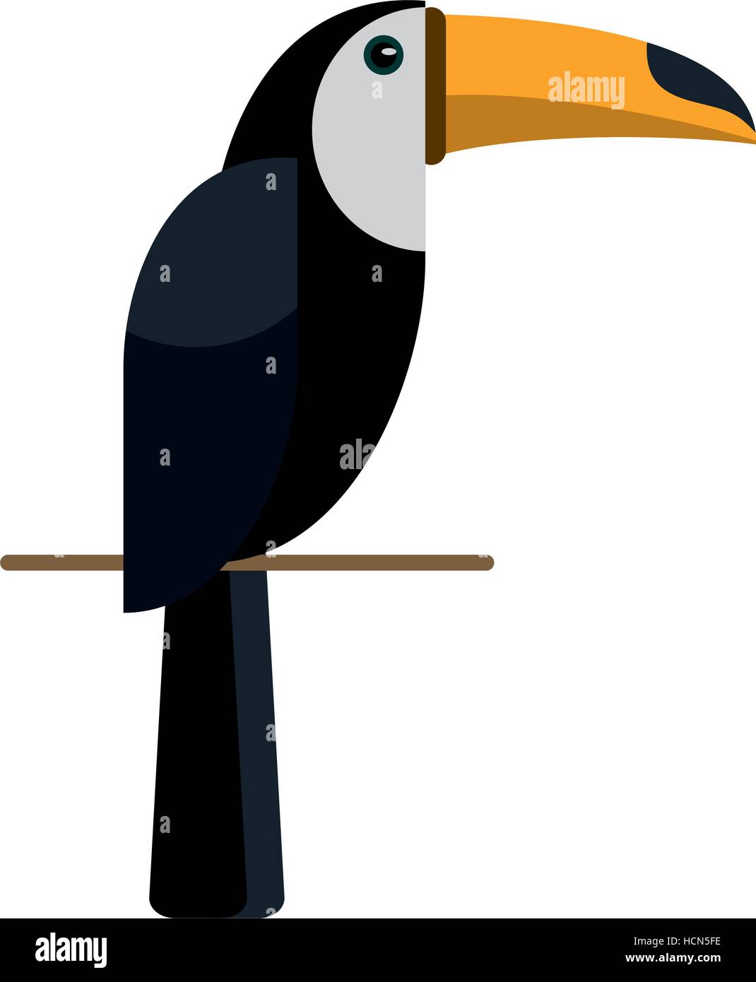 Toucan oiseaux nature brésilienne Illustration de Vecteur