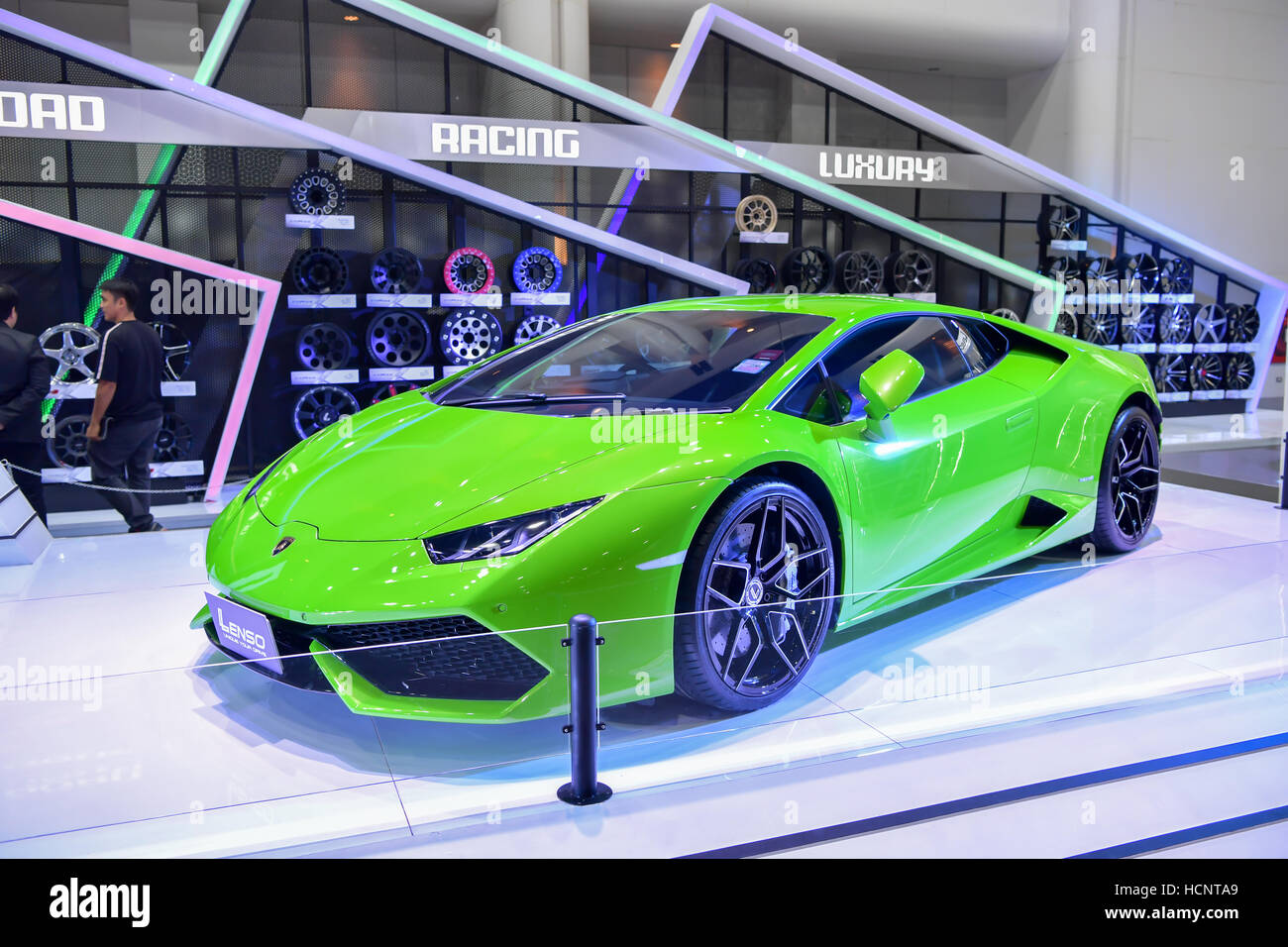 Lamborghini voiture sur l'affichage à l'International Motor Expo 2016 Thaïlande Banque D'Images