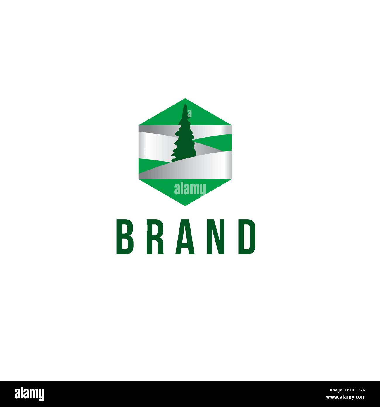 Pine Tree logo Vector Illustration de Vecteur