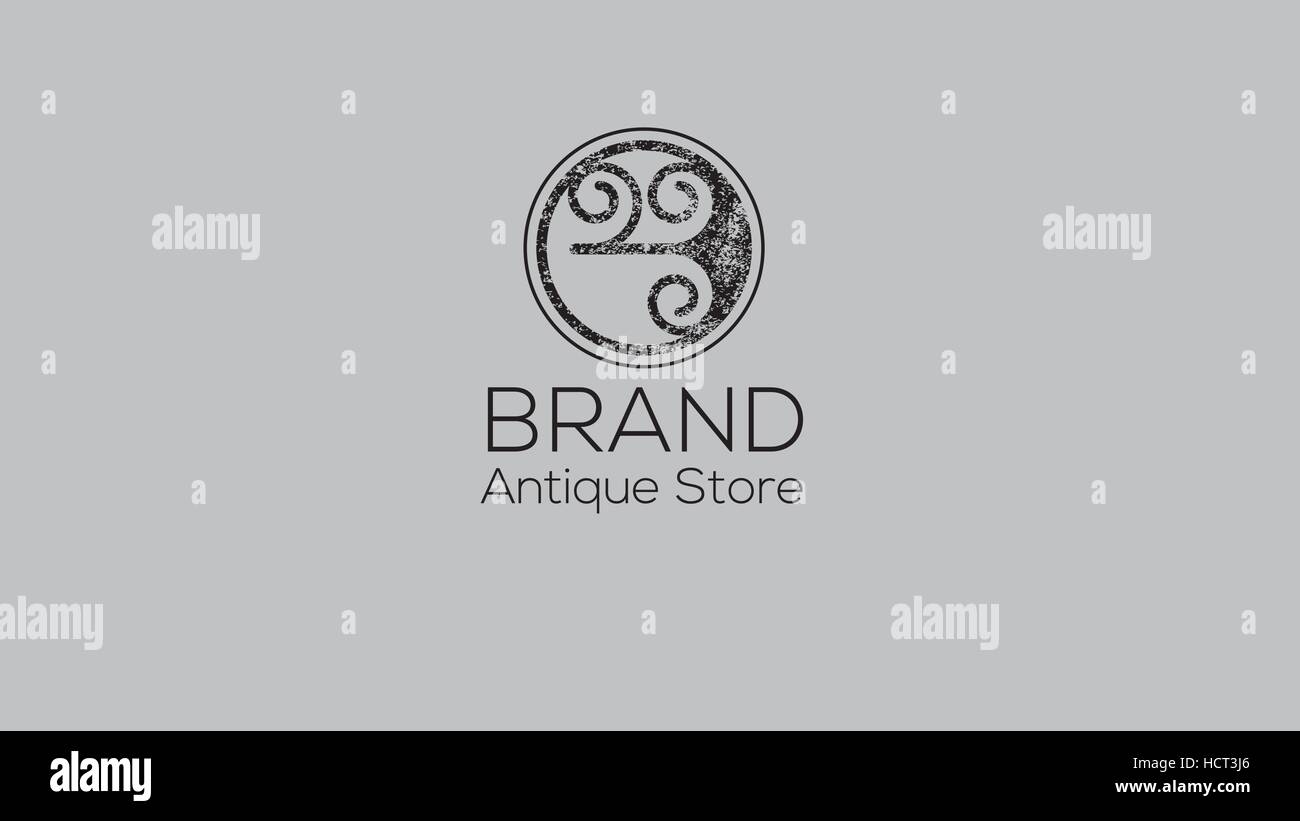 Vieille enseigne vintage antique Banque d'images vectorielles Alamy