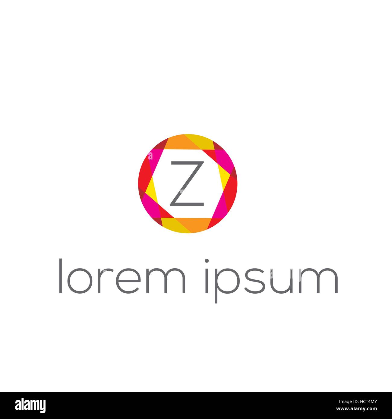 Lettre Z business logo vector design. Lettre initiale de l'identité de marque (signe, symbole