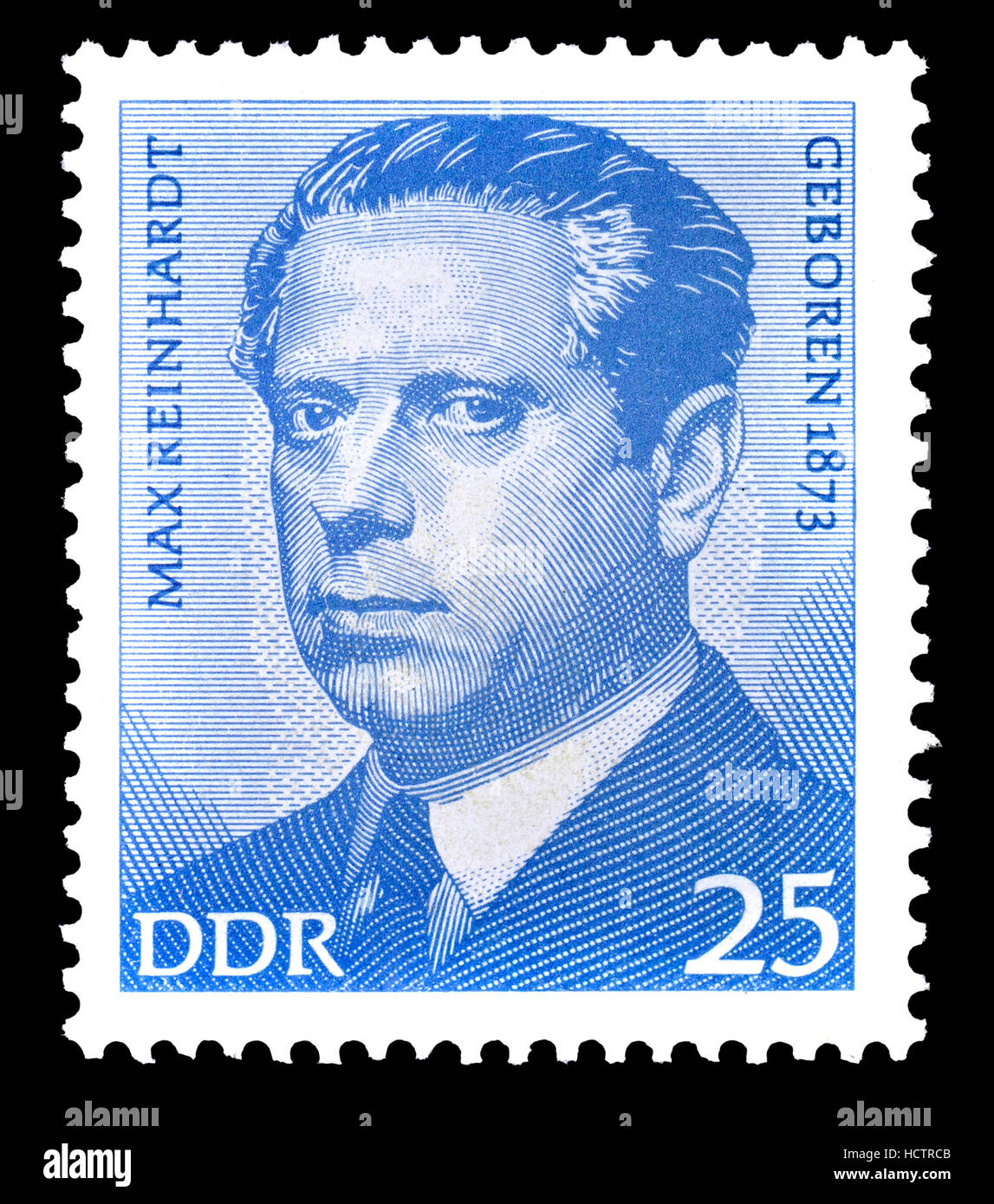 L'allemand de l'Est (DDR) Timbre-poste (1973) : Max Reinhardt (né Maximilian Goldmann : 1873 - 1943) née à l'Autrichien américain juif directeur de théâtre et réalisateur Banque D'Images