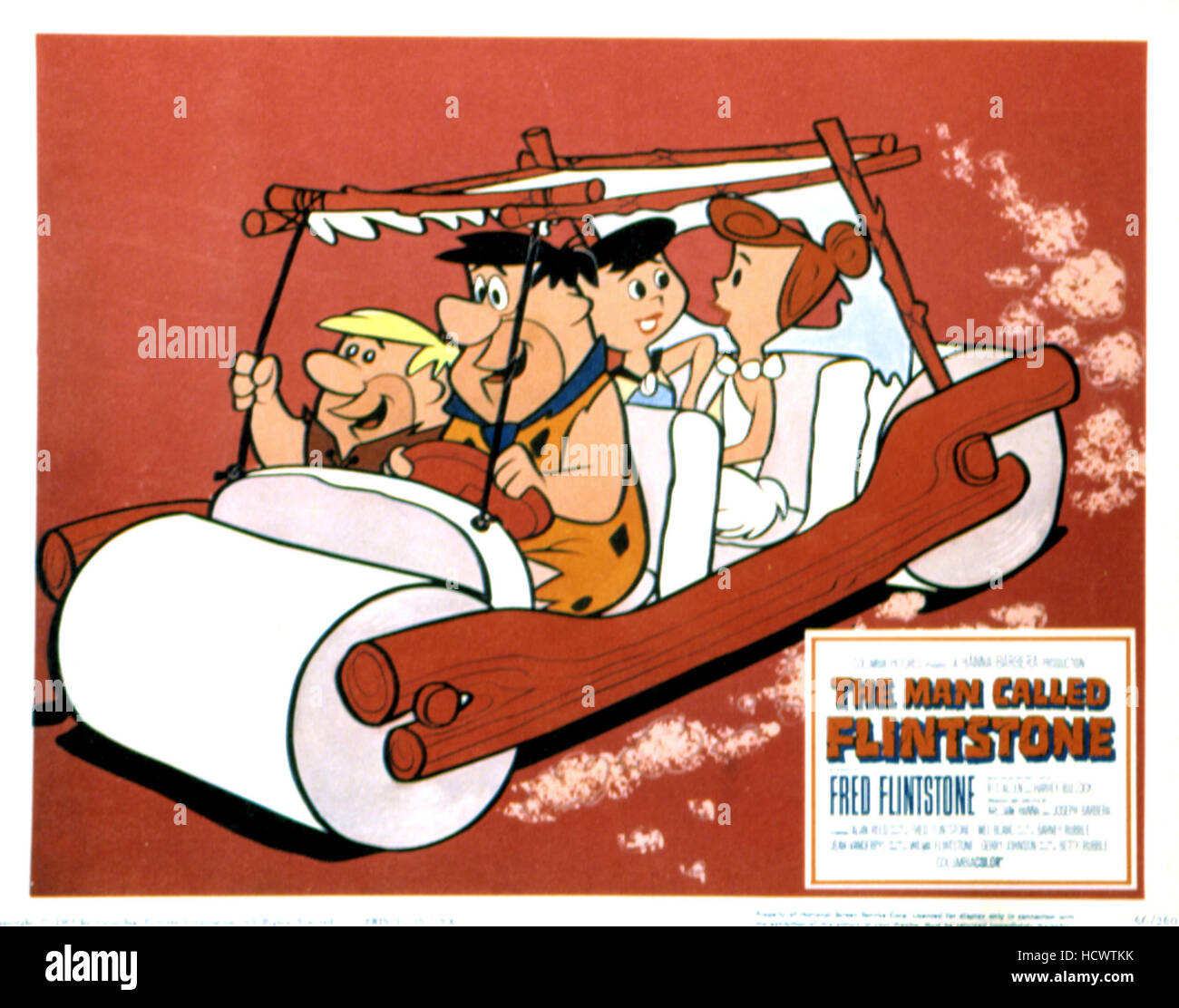 L'HOMME APPELÉ FLINTSTONE, Fred Flintstone, Barney, Betty décombres, Wilma Flintstone, 1966 Banque D'Images