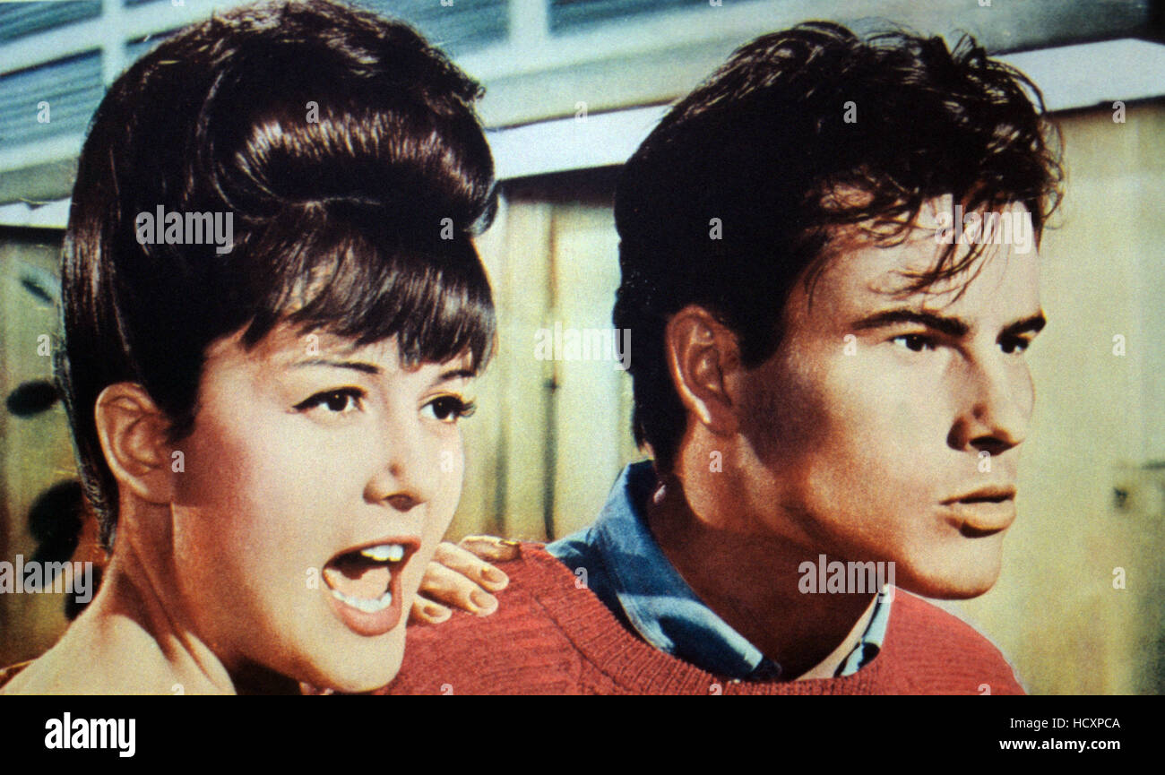 Un, Deux, trois, à partir de la gauche : Pamela Tiffin, Horst Buchholz, 1961 Banque D'Images