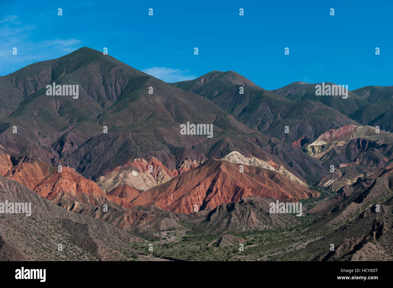 La Nature déploie sa magie avec pierre, Jujuy province célèbre pour son extraordinaire palette de couleurs, Jujuy, Argentine Banque D'Images