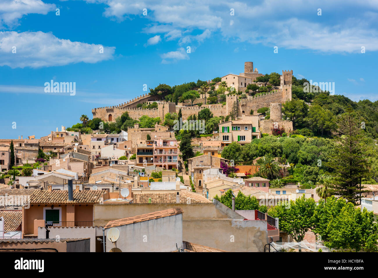 Le château de Capdepera Mallorca Banque D'Images