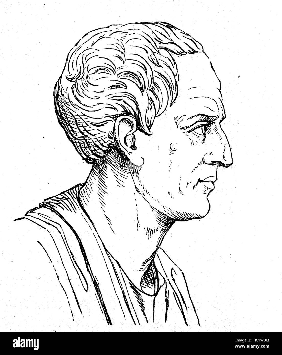 Marcus Tullius Cicero, BC 106 , 43 BC, un philosophe romain, homme politique, avocat, orateur, le théoricien politique, consul, l'histoire de la Rome antique, Empire romain, Italie Banque D'Images