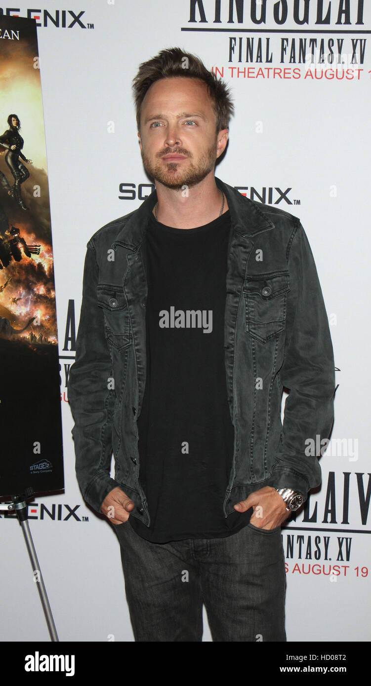 Aaron Paul acteur et réalisateur Takeshi Nozue assister à 'Kingsglaive :  Final Fantasy XV' présenté par Sony Pictures, Stage6, et Square Enix avec :  Aaron Paul Où : New York, New York,