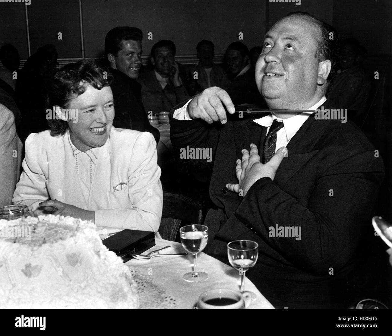 Alfred Hitchcock, avec sa femme Alma Reville, c. 1942 Photo Stock - Alamy