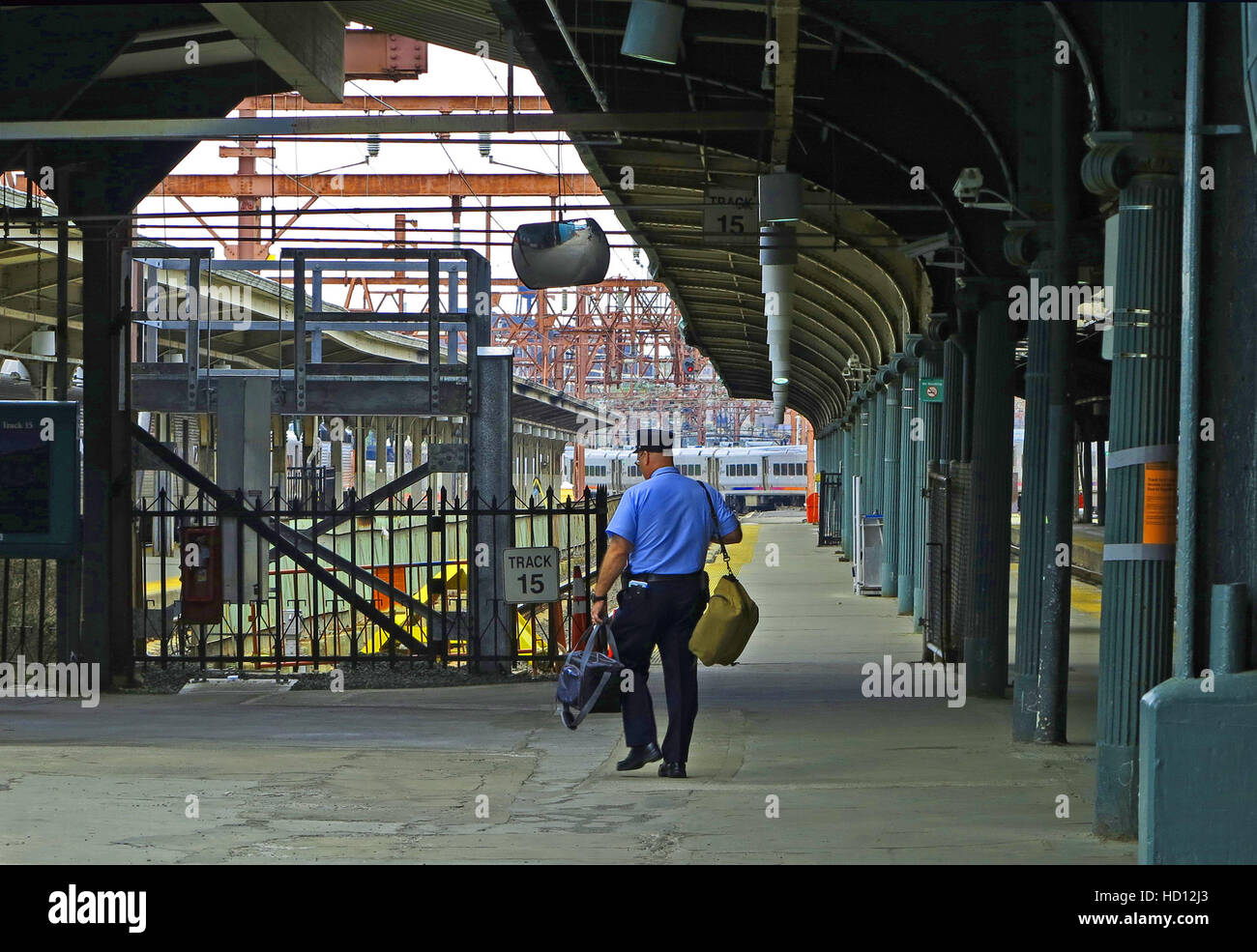 Conducteur de NJ Transit Banque D'Images