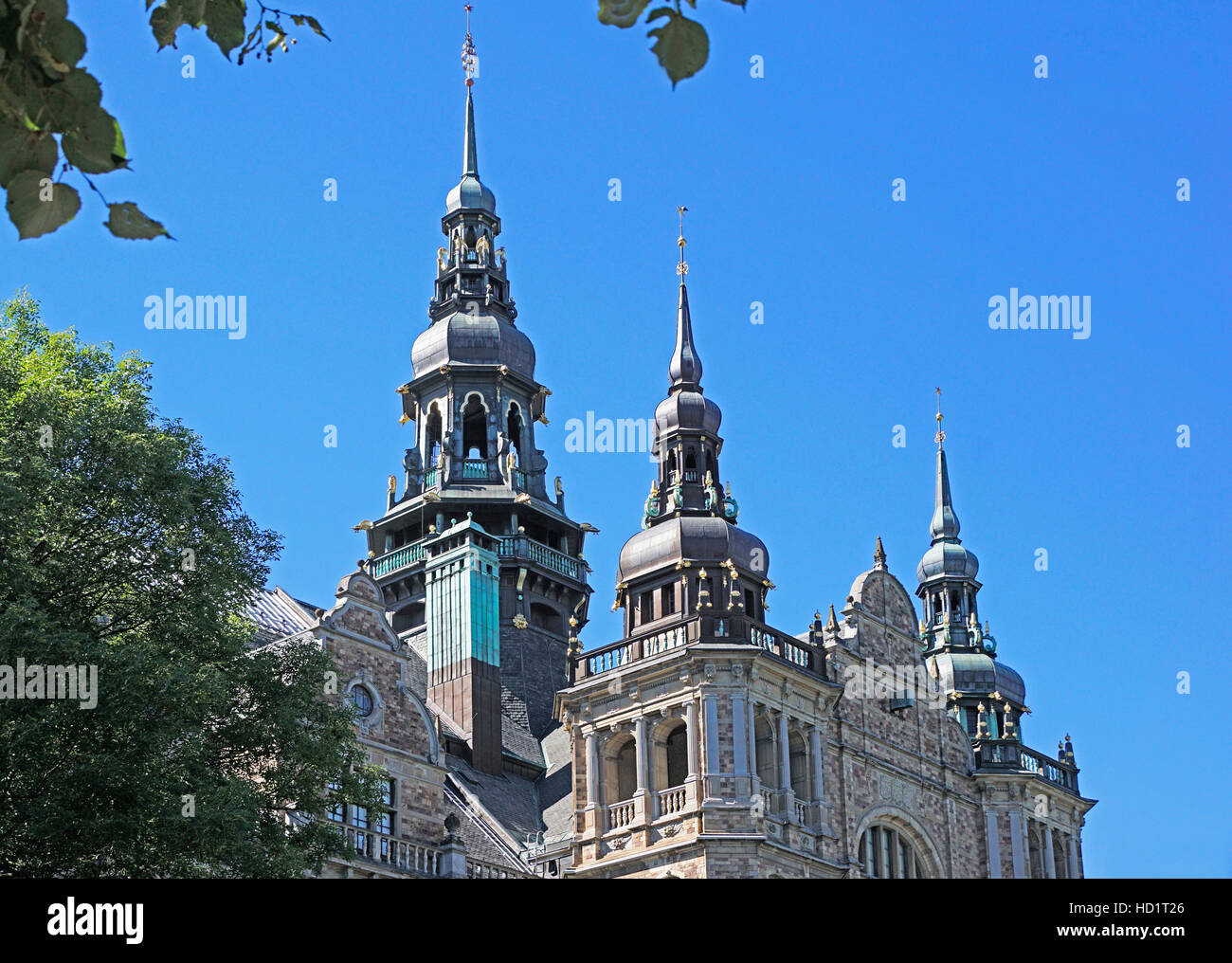 Musée nordique (Nordsika Museet) sur Djurgarden à Stockholm, en Suède. Banque D'Images