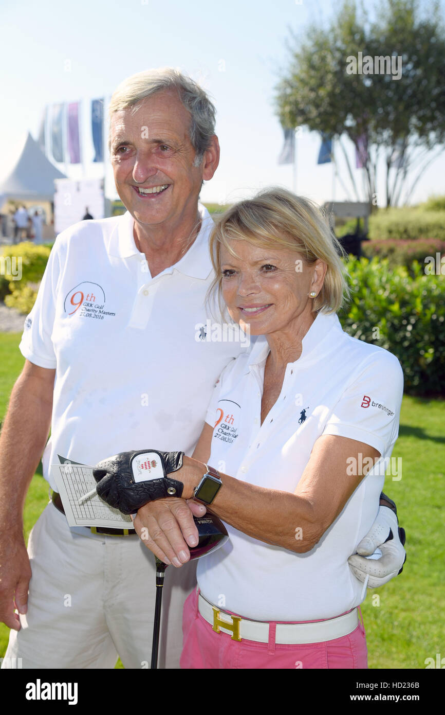 Golf Masters 2016 GRK Charity Golf and Country Club à Leipzig. Comprend : Uschi Glas, Dieter Hermann où Machern, Allemagne : Quand : 27 août 2016 Banque D'Images
