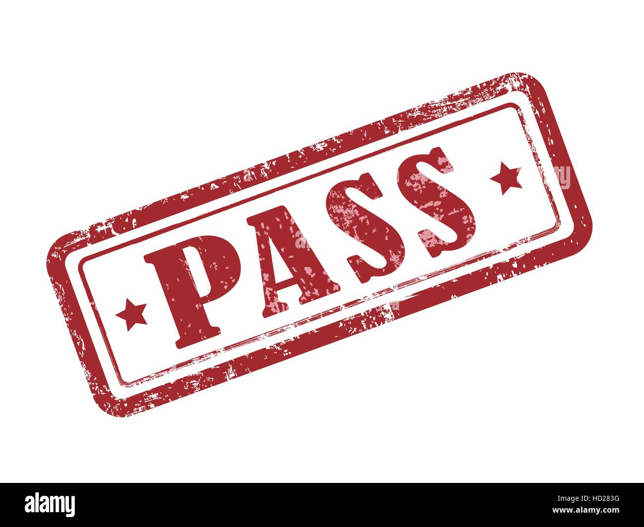 Col de timbres en rouge sur fond blanc Illustration de Vecteur