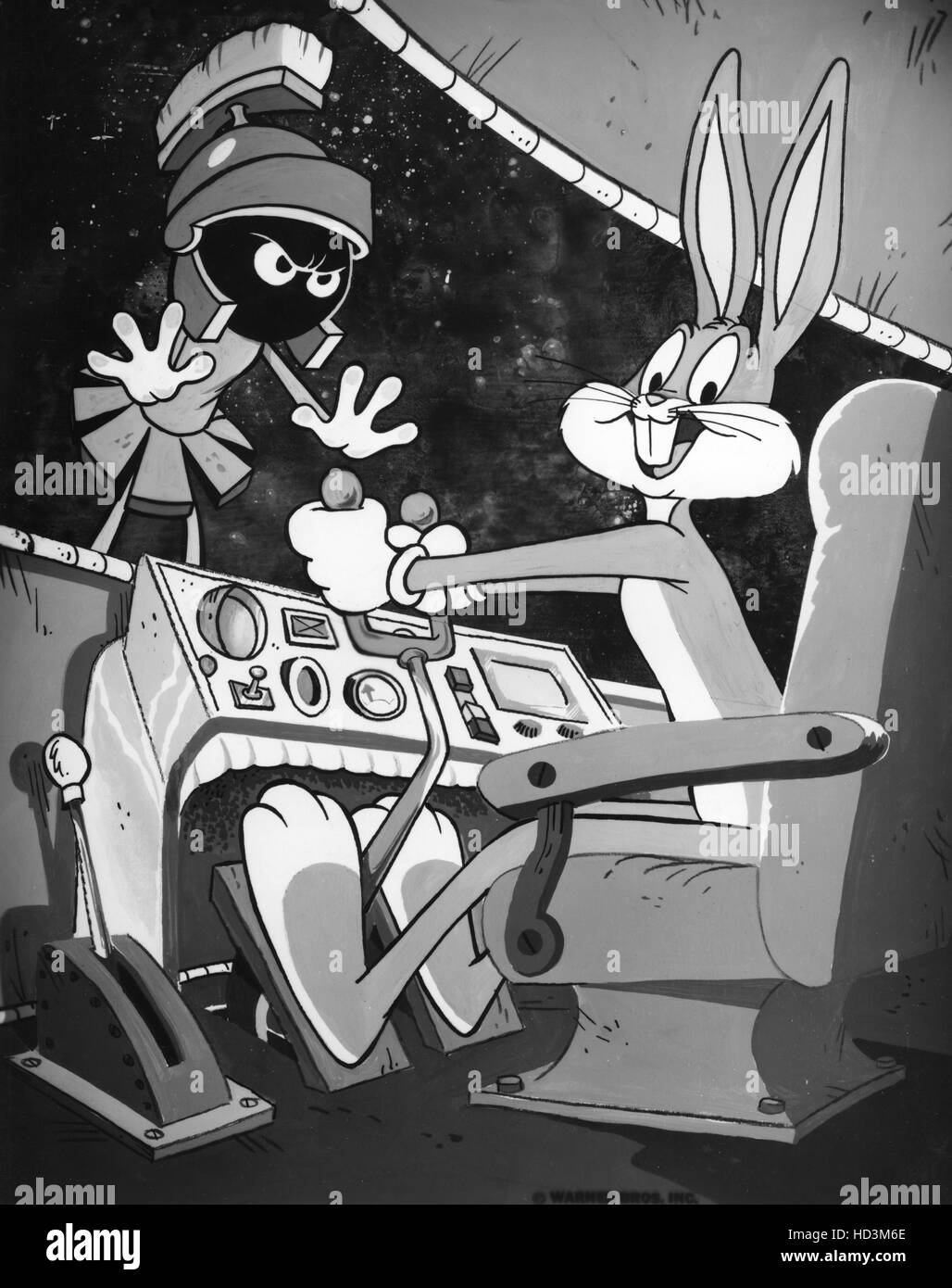 BUG BUNNY DANS L'ESPACE, Marvin le Martien, Bugs Bunny, 1977 Photo Stock Alamy