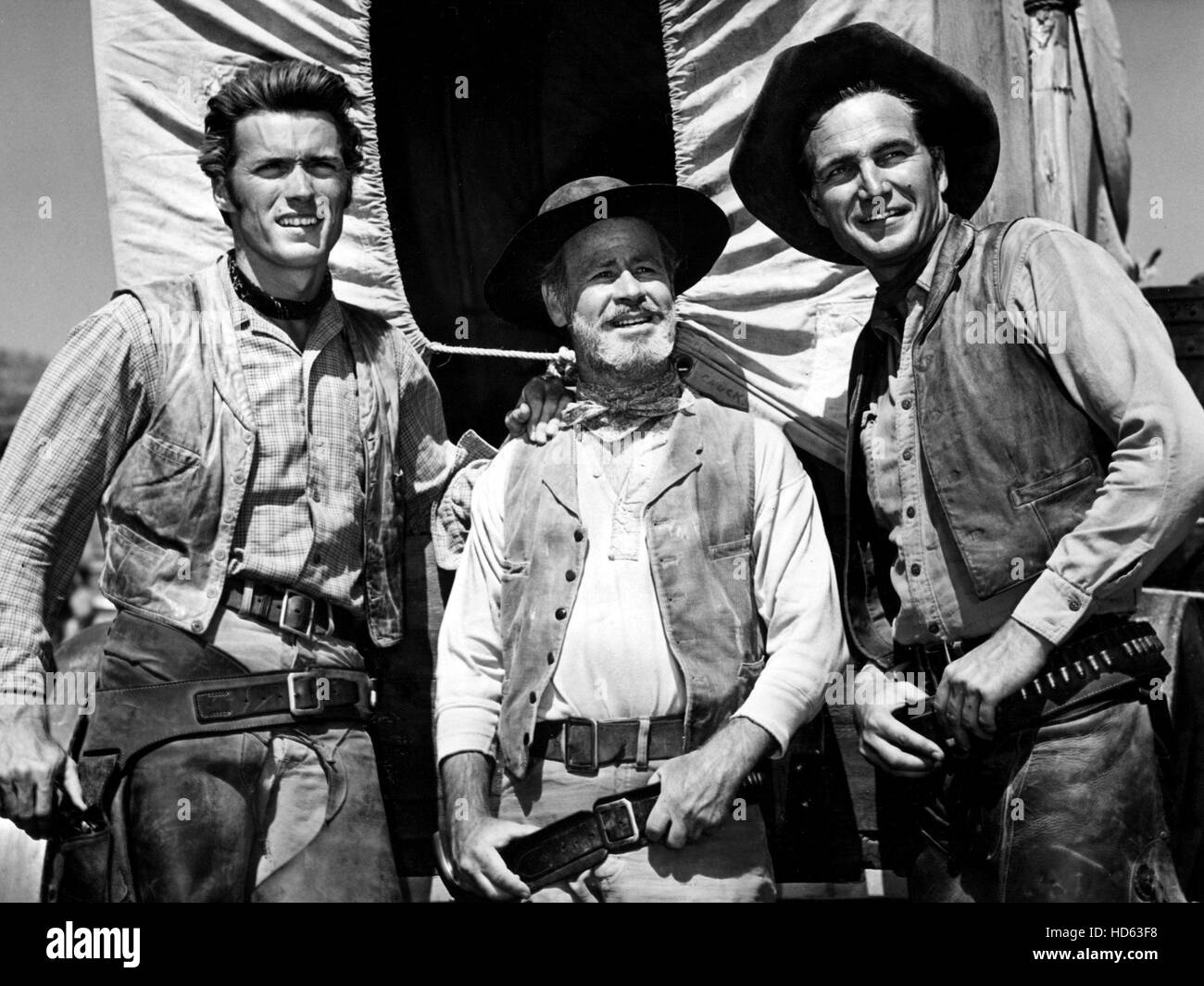 RAWHIDE, Clint Eastwood, Paul Brinegar, Eric Fleming, 1959-1966 Photo ...