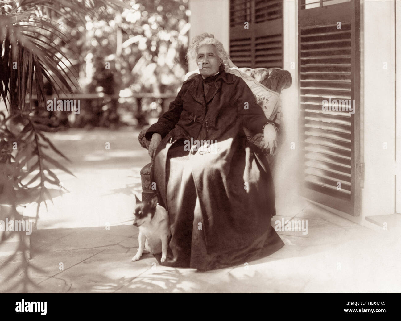 La Reine Liliuokalani (1838-1917) était le royaume de la première reine et dernière règle souveraine. Elle a régné de 1891 jusqu'en 1893 lorsque la monarchie a été renversée. (Photo c1917) Banque D'Images
