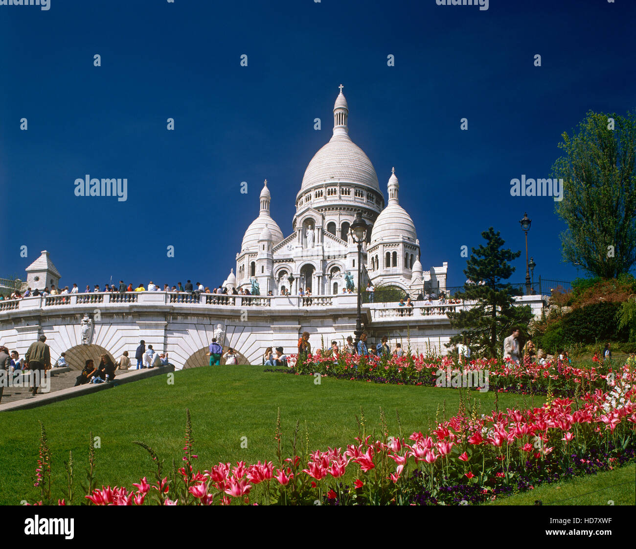 Sacré Coeur, Montmartre, Paris, France Banque D'Images