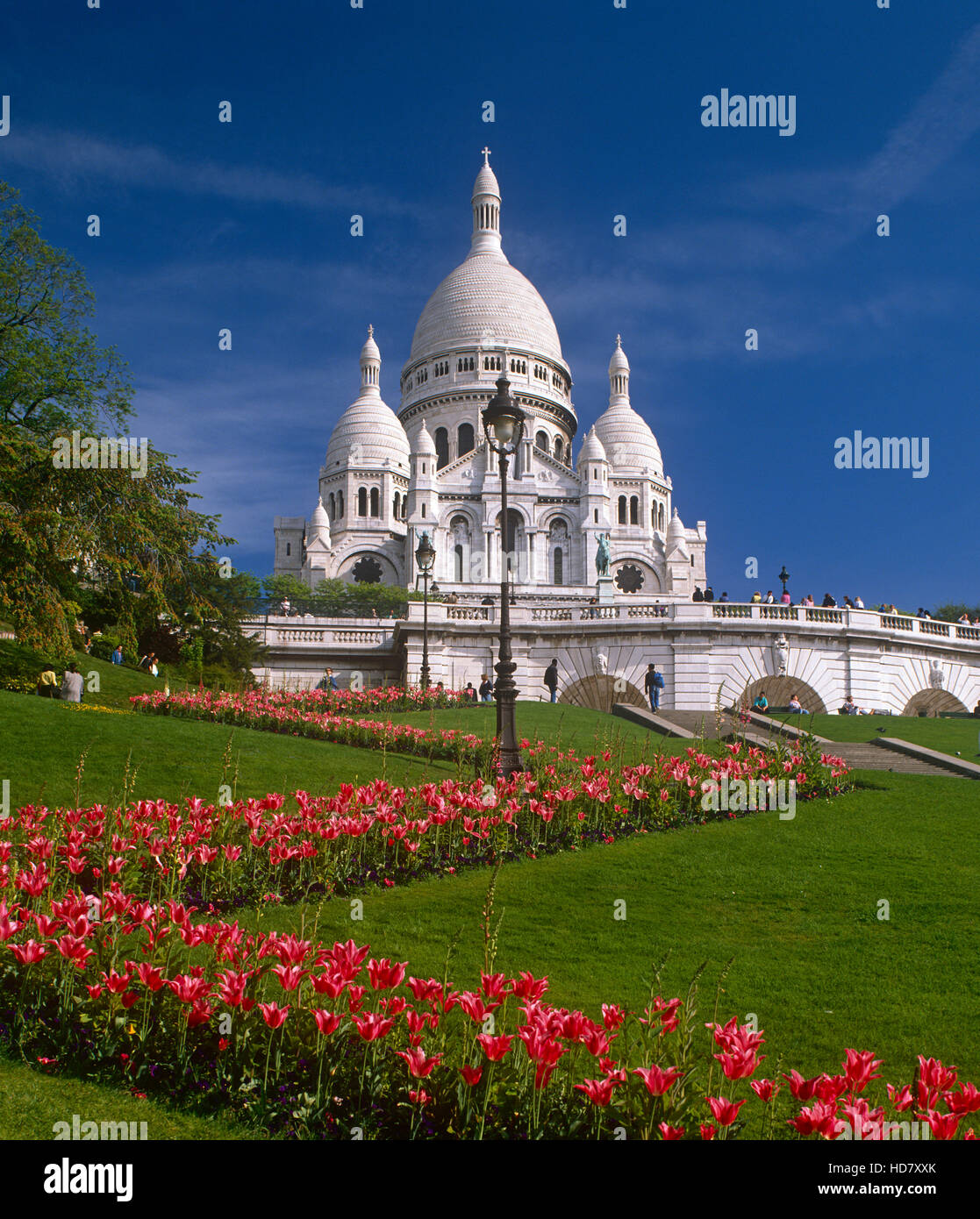 Sacré Coeur, Montmartre, Paris, France Banque D'Images