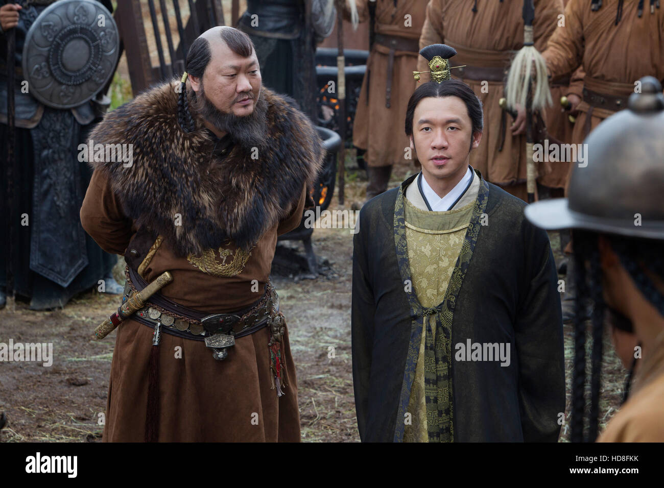 MARCO POLO, (de gauche) : Benedict Wong, Chin Han, (Saison 1, EP. 108,  diffusée le 12 décembre, 2014). Photo : Philippe Bray / © / Netflix Photo  Stock - Alamy