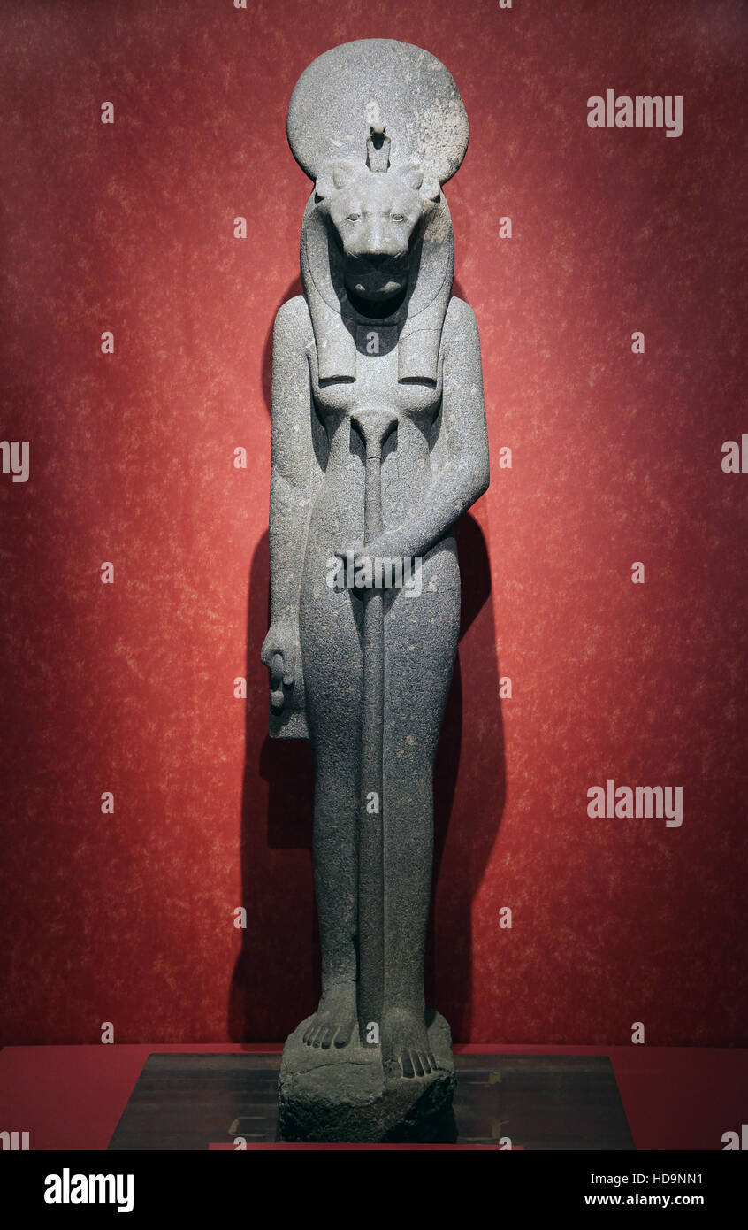 Déesse Sekhmet xviiième dynastie de Karnak Banque D'Images