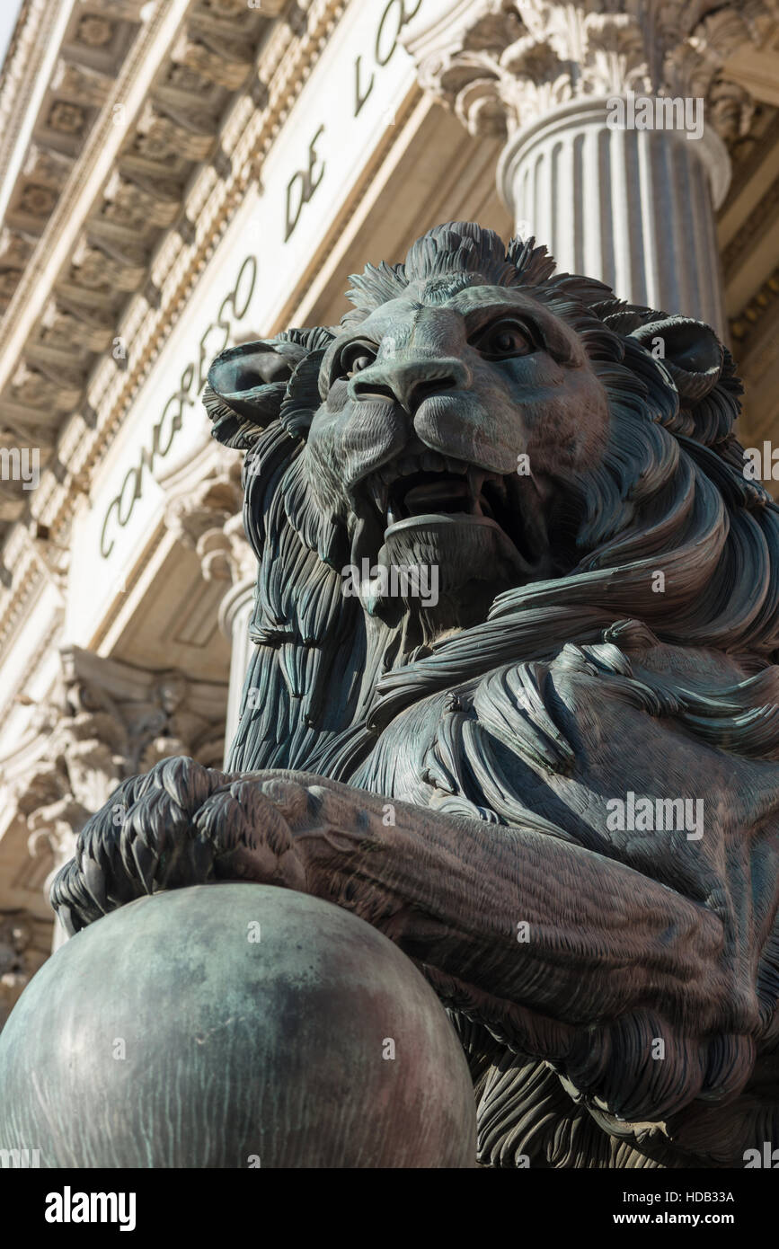 Congreso de los Diputados, le congrès, Parlement européen, bâtiment, Madrid, Spain, Europe Banque D'Images