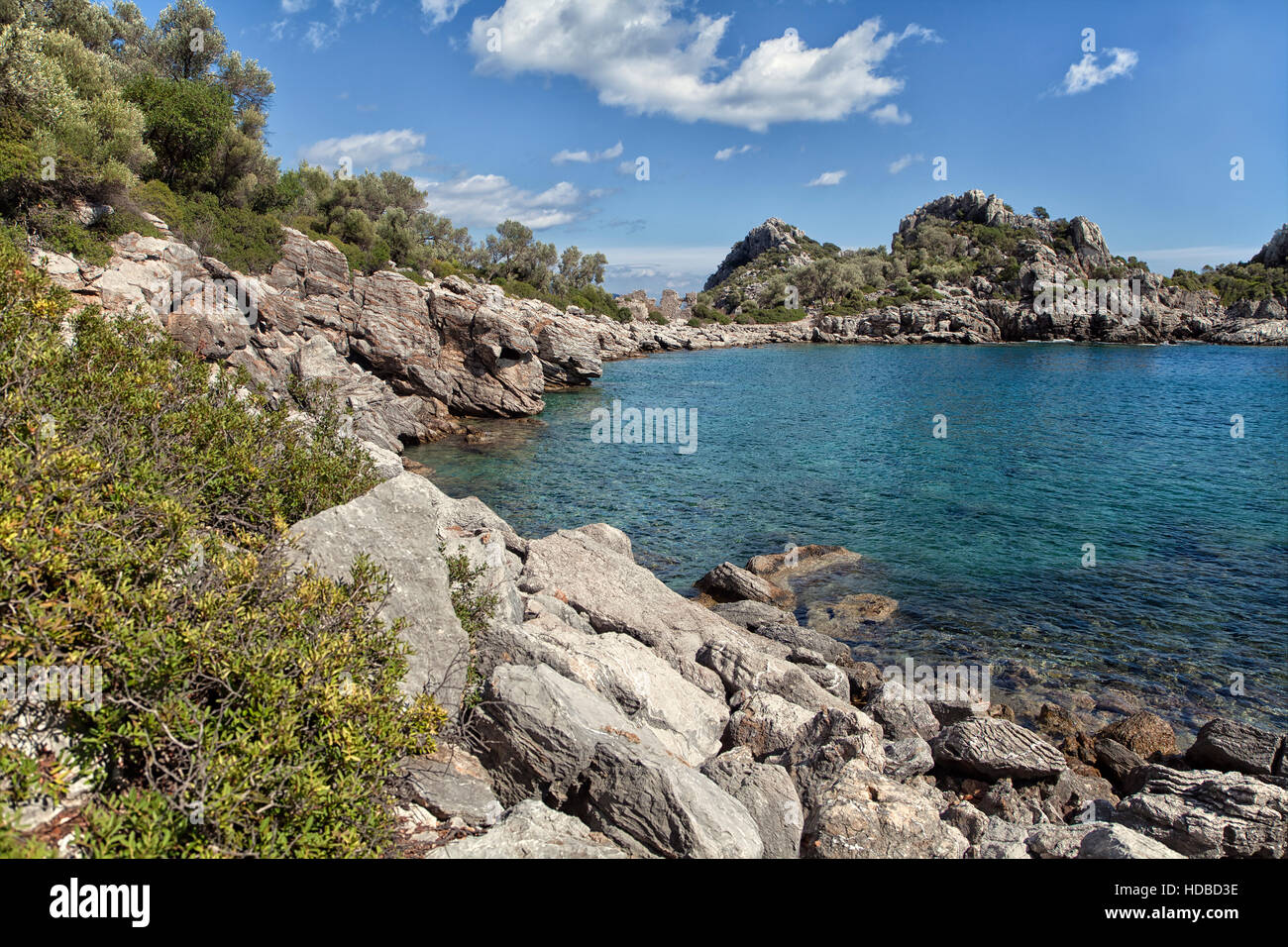 La baie pittoresque près de Marmaris, Turquie sur une journée ensoleillée Banque D'Images