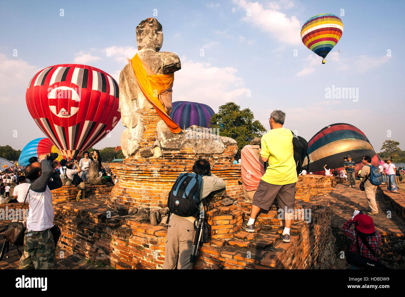 International de montgolfières Ayutthaya Thaïlande Photo Stock - Alamy