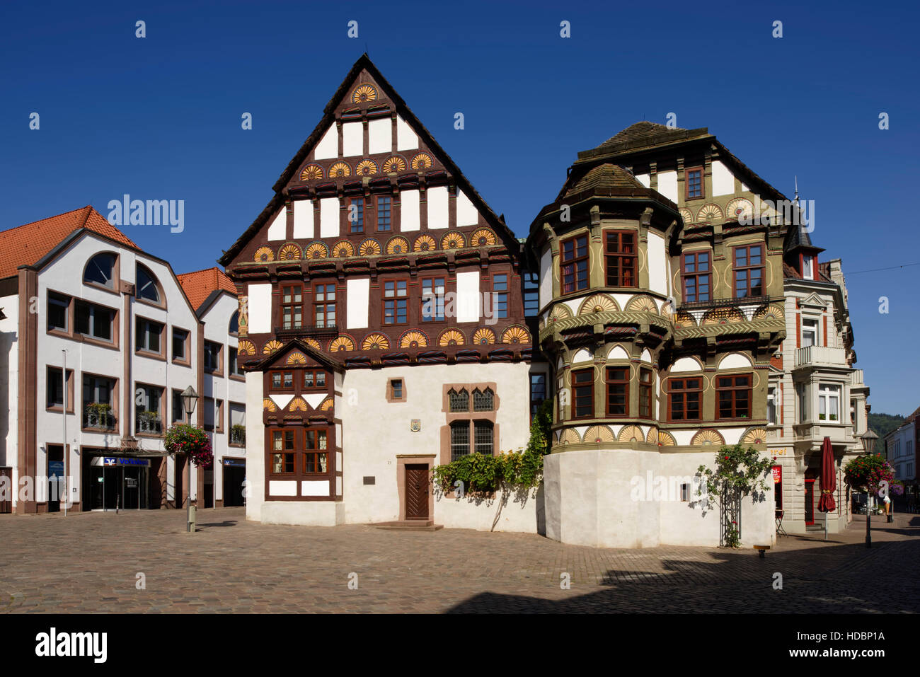 Vöhl-asel : Dechanei diacres (maison) dans la vieille ville (Marktstrasse) Rhénanie du Nord-Westphalie, Allemagne Banque D'Images