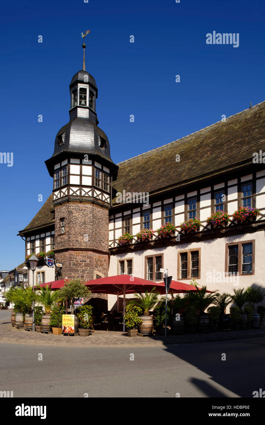 La mairie historique à Höxter, Nordrhein-Westfalen, Allemagne Banque D'Images