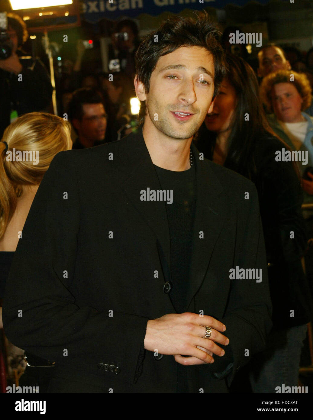 Adrian Brody, acteur à la première nord-américaine du film, 'Le Seigneur des Anneaux : Le Retour du Roi' à Los Angeles, 03 décembre 2003. Crédit photo : Francis Specker Banque D'Images