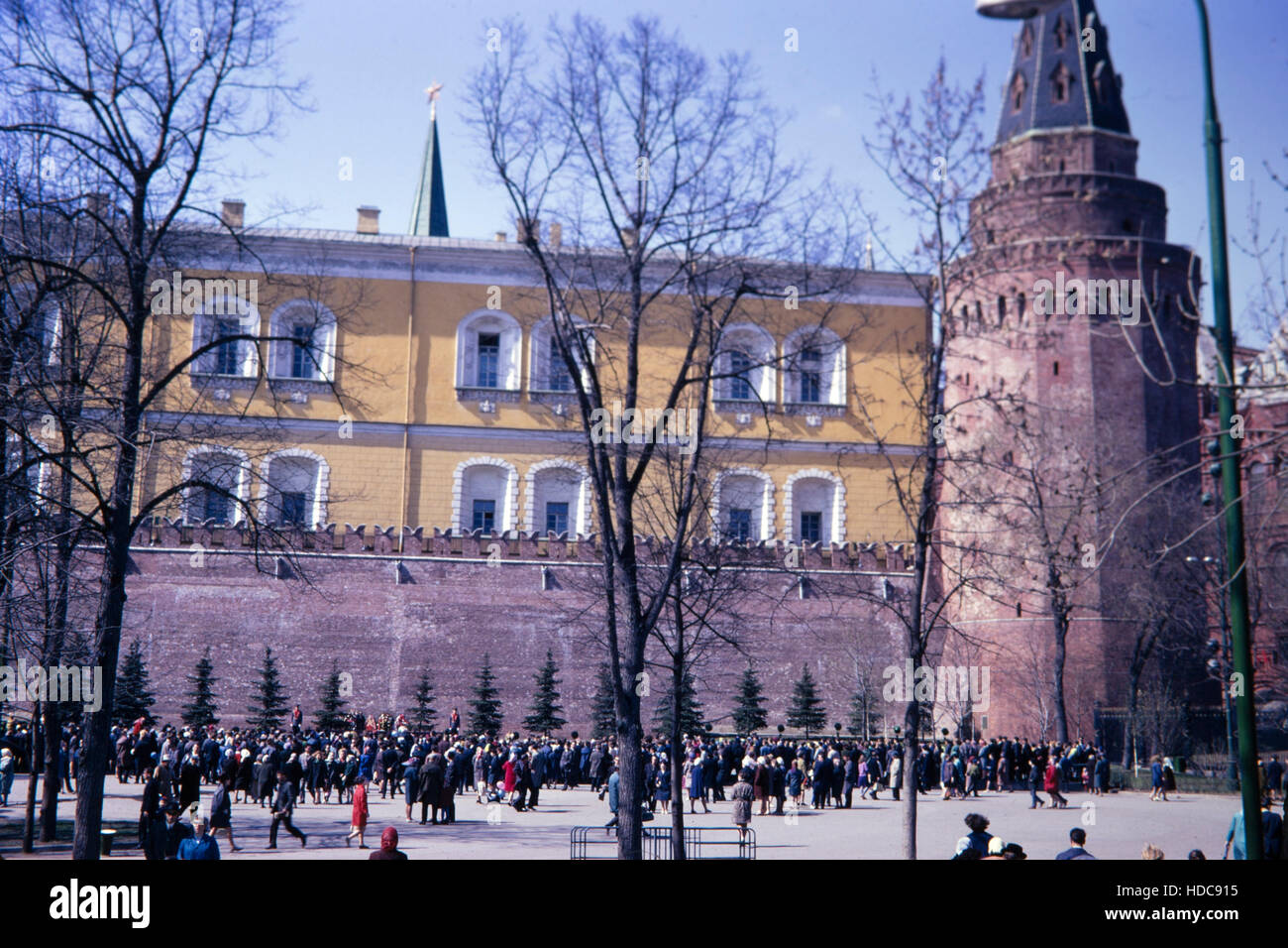 Mur du Kremlin, Moscou, Photo prise en mai 1969. Banque D'Images