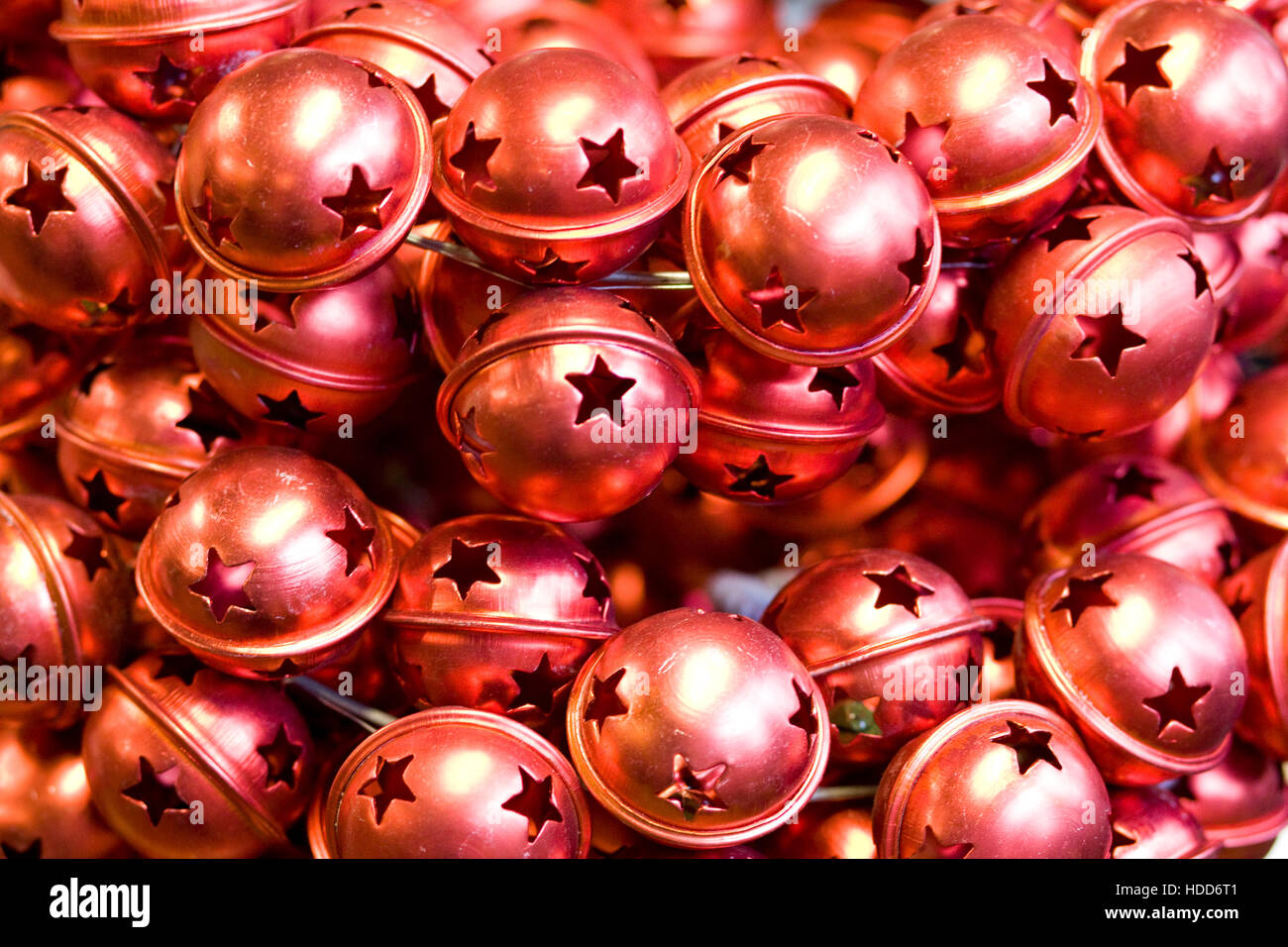 Cloches de Noël Décorations de l'arbre Banque D'Images