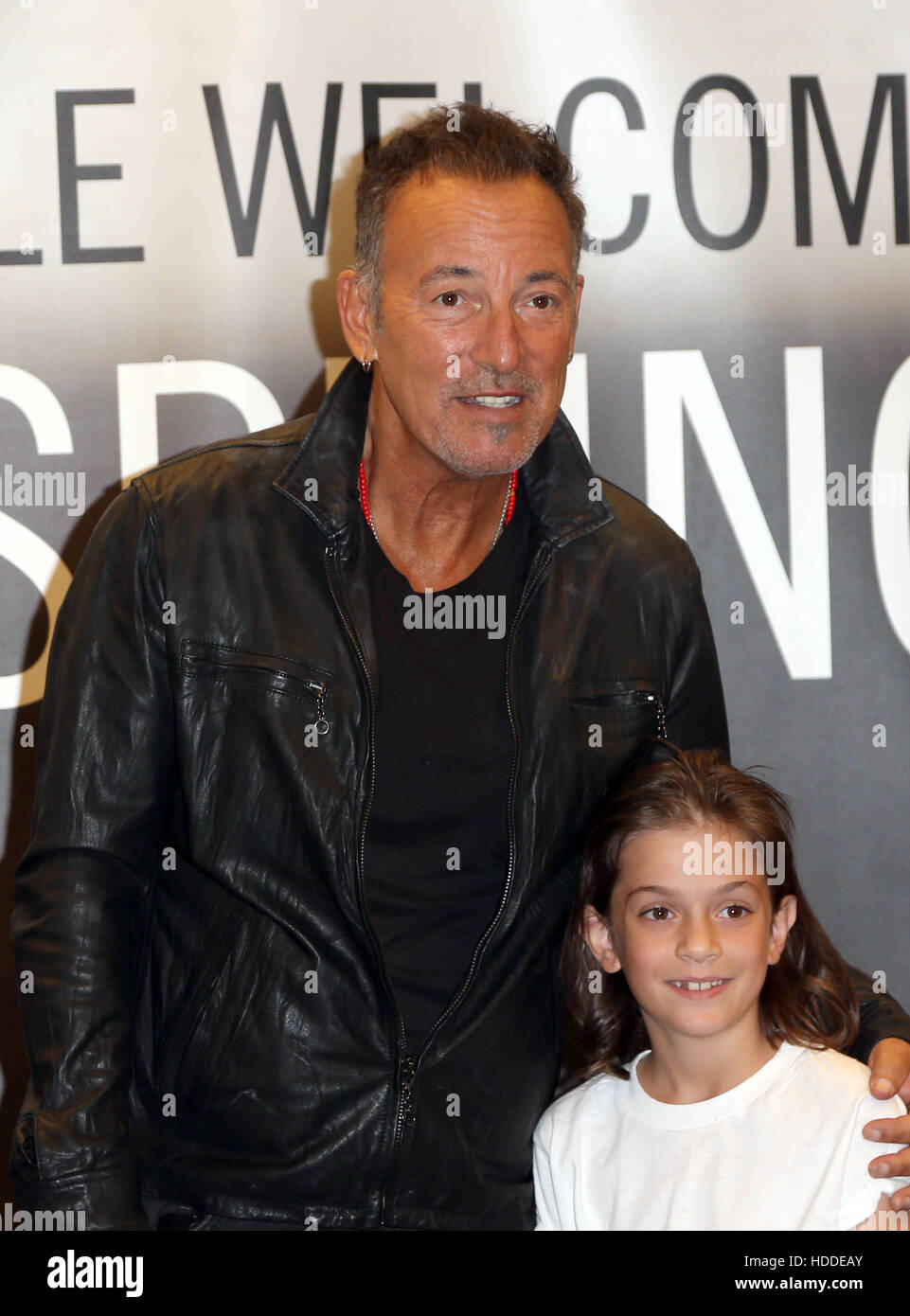 Fan de Bruce Springsteen pour l'événement 'Born To Run' Avec : Bruce Springsteen Où : Los Angeles, California, United States Quand : 03 Oct 2016 Banque D'Images