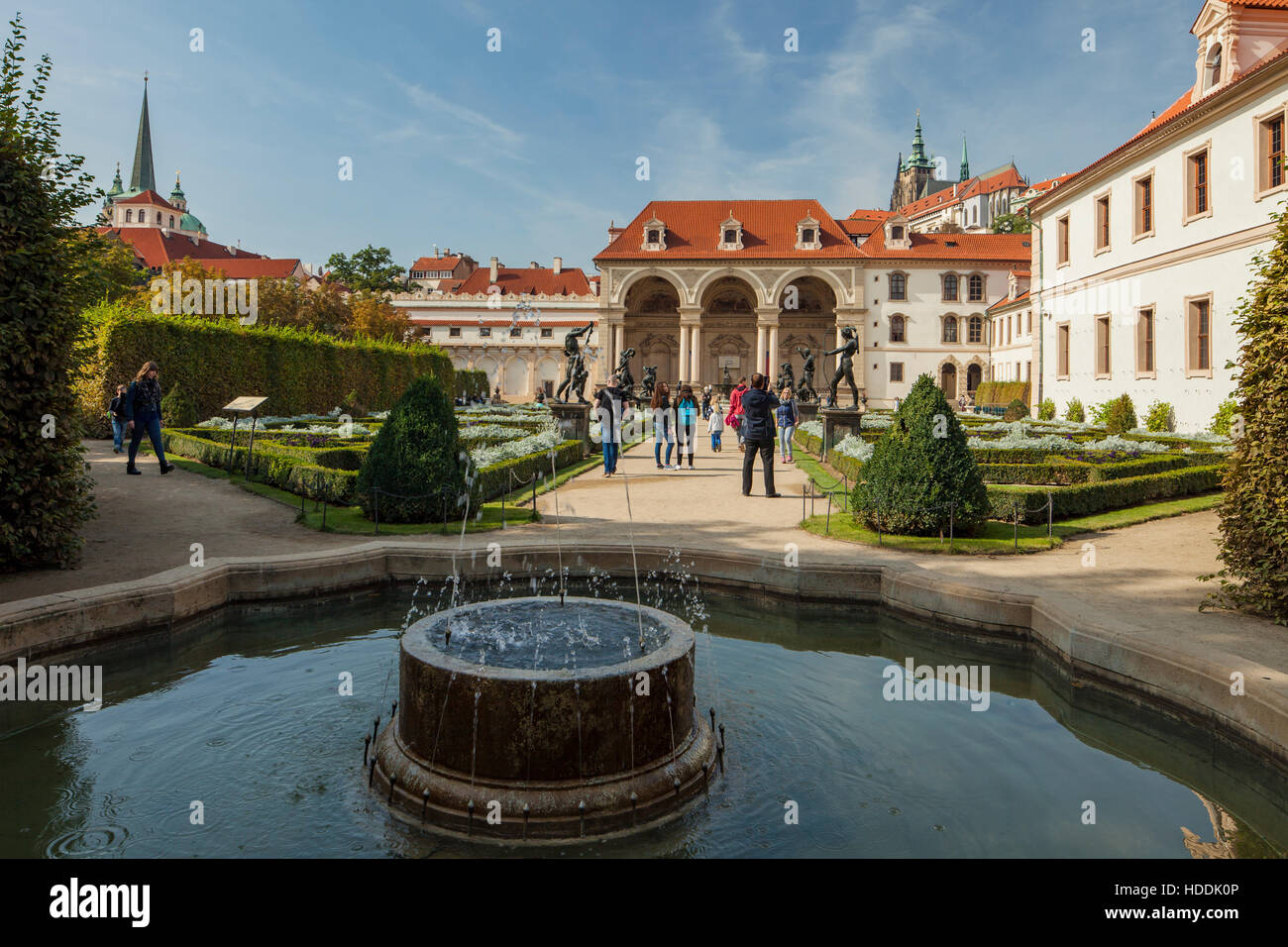 Palais Wallenstein à Prague, République tchèque. Banque D'Images