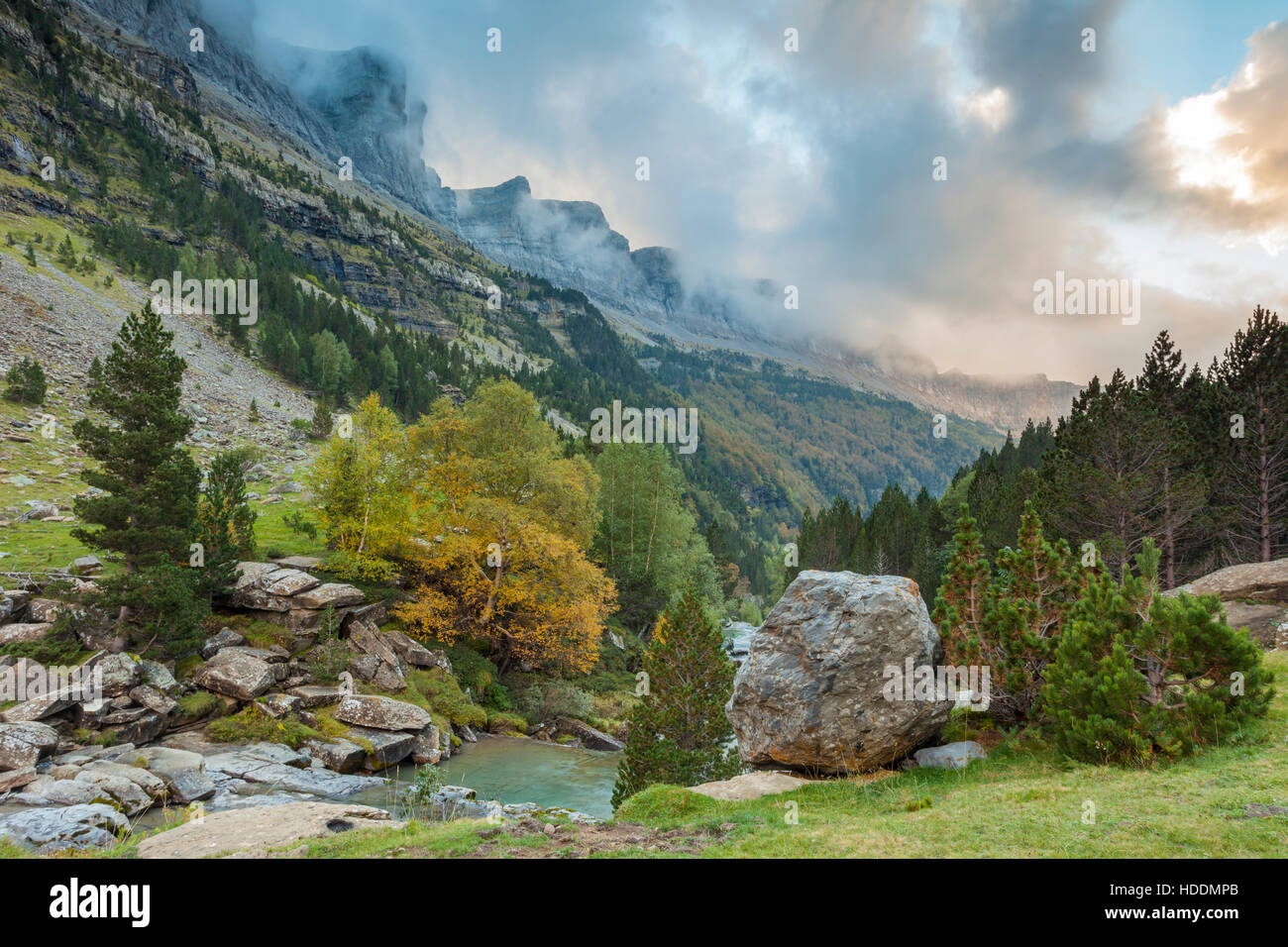 Parc national Ordesa y Monte Perdido, Huesca, Aragon, Espagne, Pyrénées. Banque D'Images