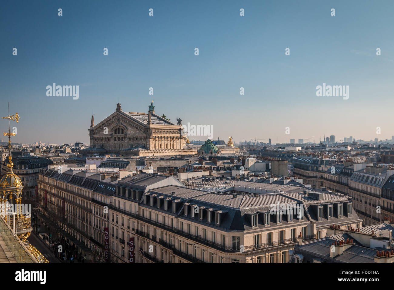 Vue sur la ville de Paris France Banque D'Images