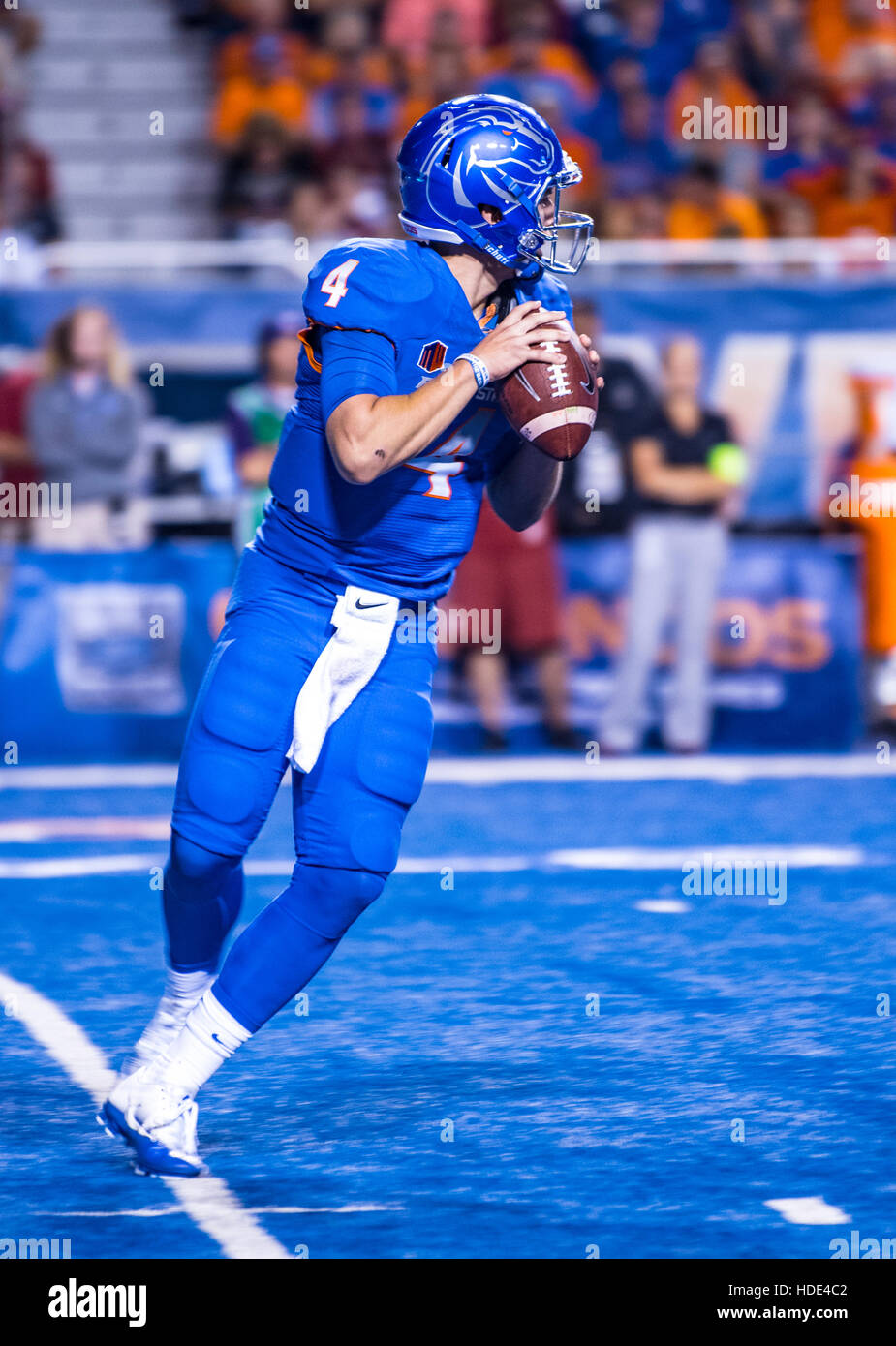Boise State Football. Tous les Mountain West, Quarterback Brett Rypien, Boise, Idaho, USA, 2016 Banque D'Images