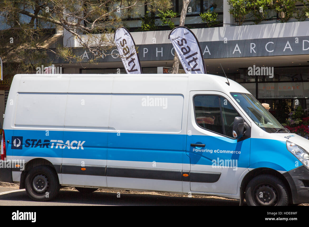 StarTrack est un national Australian transport logistique et la livraison de colis société détenue par Australia Post. Banque D'Images