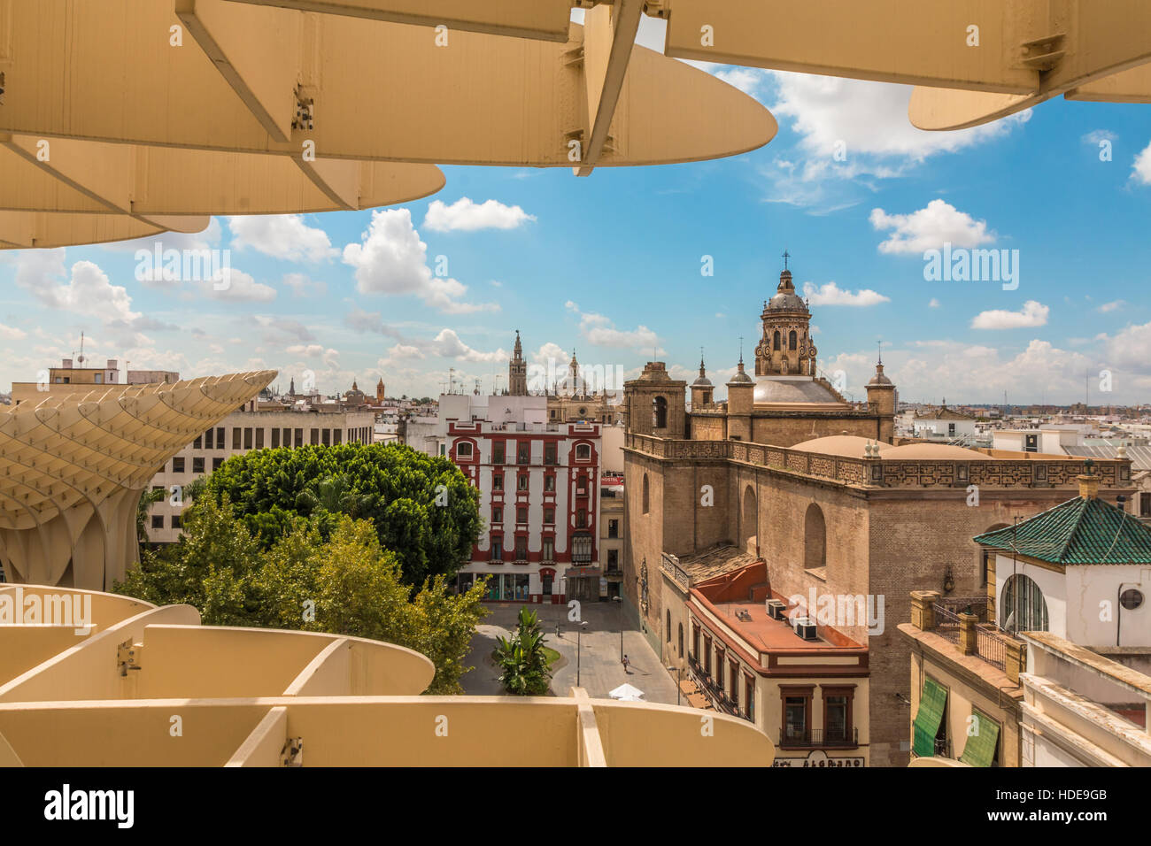 Vue panoramique de Séville Espagne Banque D'Images
